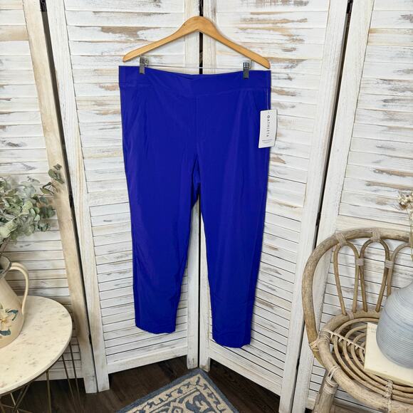 ATHLETA Women's PLUS Size 16 NWT Brooklyn Lined Pant Noble Blue Athletic Jogger - Picture 5 of 16